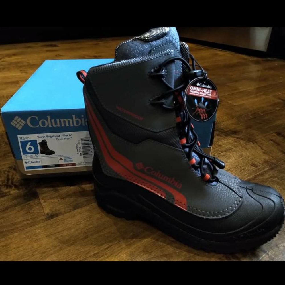 Columbia Omni Heat Winter Boots Size 6 Youth